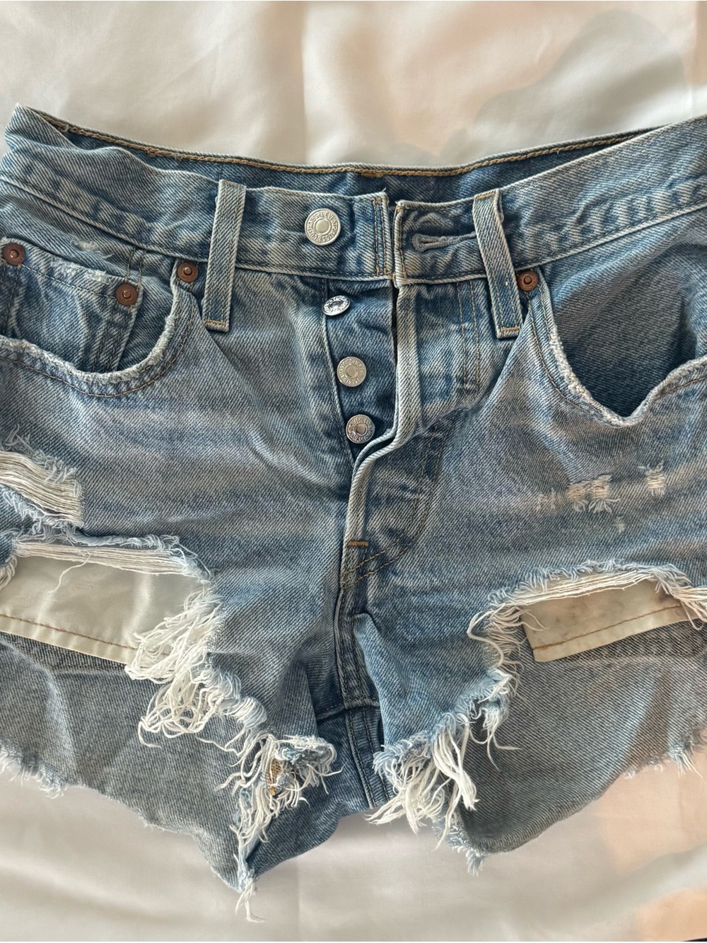 Levi's 501 Light Blue Denim Jeans